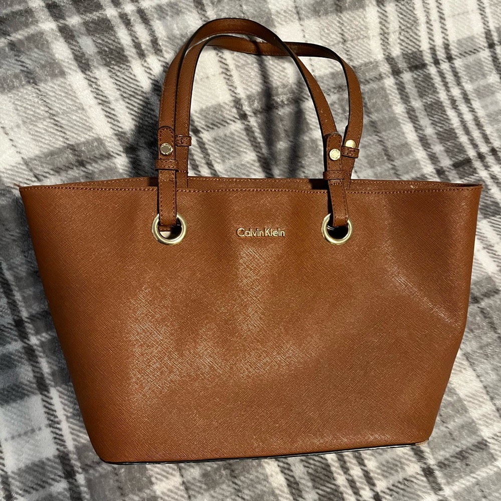 Calvin Klein Camel Colored Purse